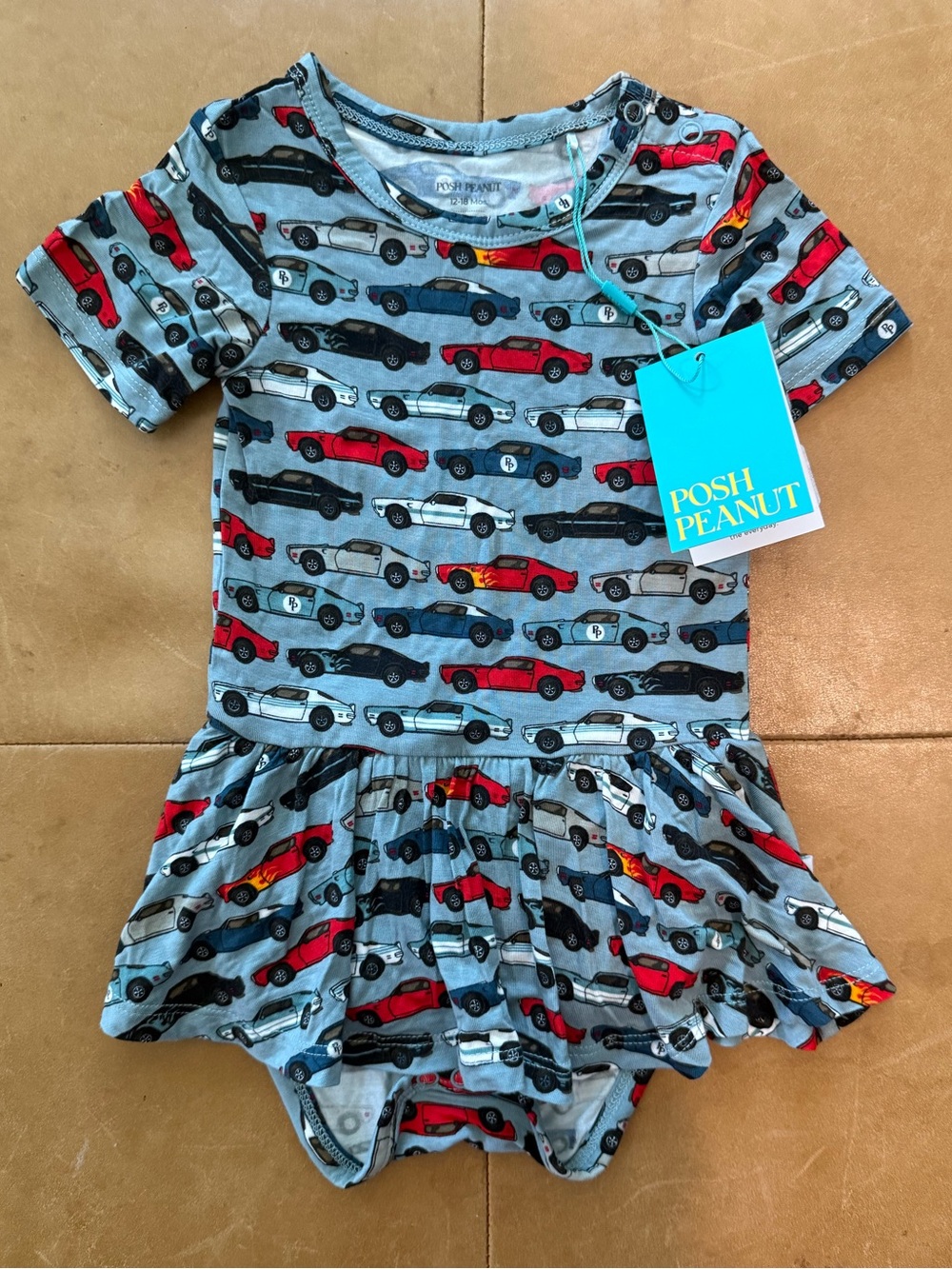 Posh Peanut Viscose Bamboo Twirl Dress 12-18M NWT